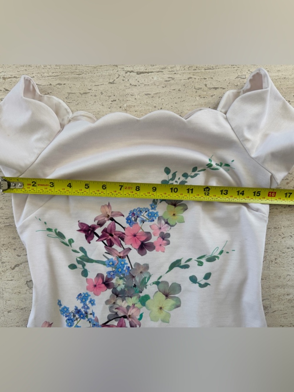 Ted Baker London Ivory Trixiiy Pergola Scallop Dress | Ted Size 2 (US 6) - Picture 11 of 16